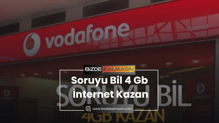 Soruyu Bil 4 Gb İnternet Kazan