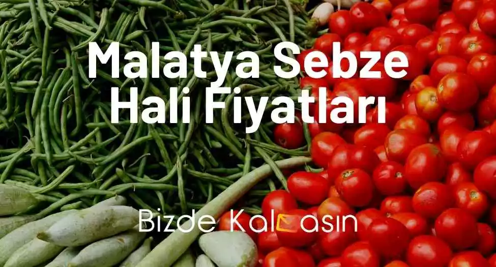 Malatya Sebze Hali Fiyatları