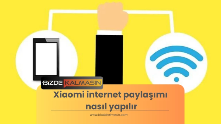 Xiaomi internet paylaşımı nasıl yapılır? (Xiaomi internet paylaşım özelliği)?